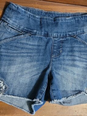Jag Jeans Medium Blue Distressed Denim Shorts